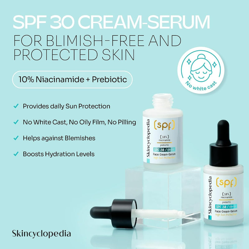 Skincyclopedia Face Cream Serum Niacinamide Zinc Spf 30
