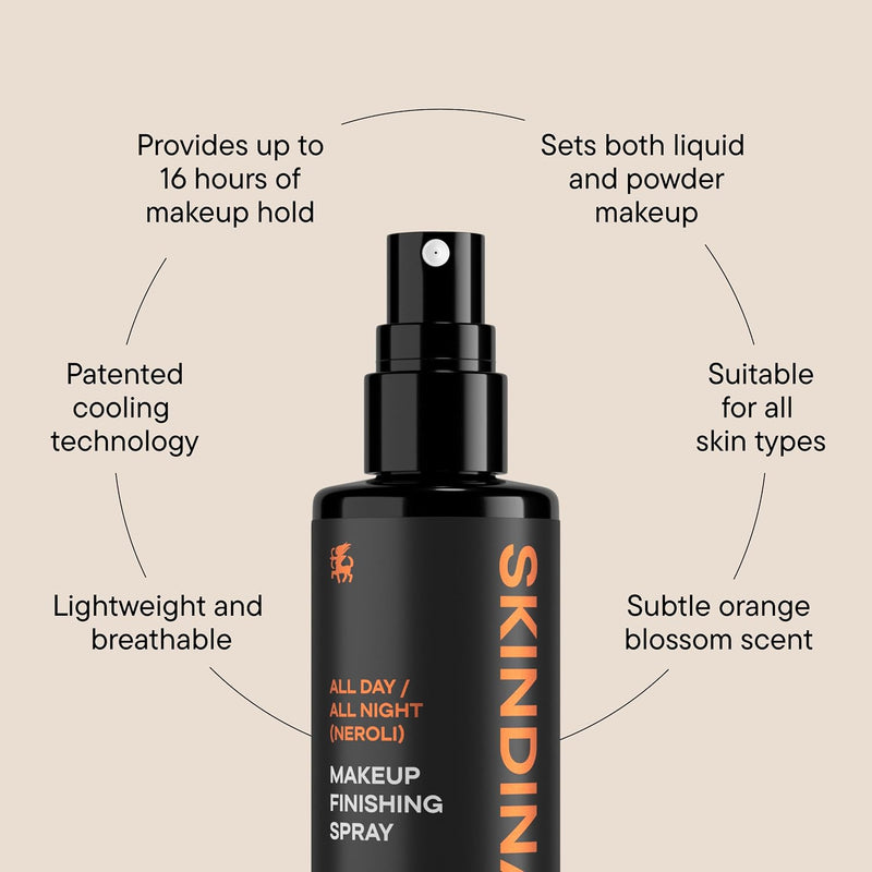 Skindinavia All Day/all Night Makeup Finishing Spray Neroli 118 ml.