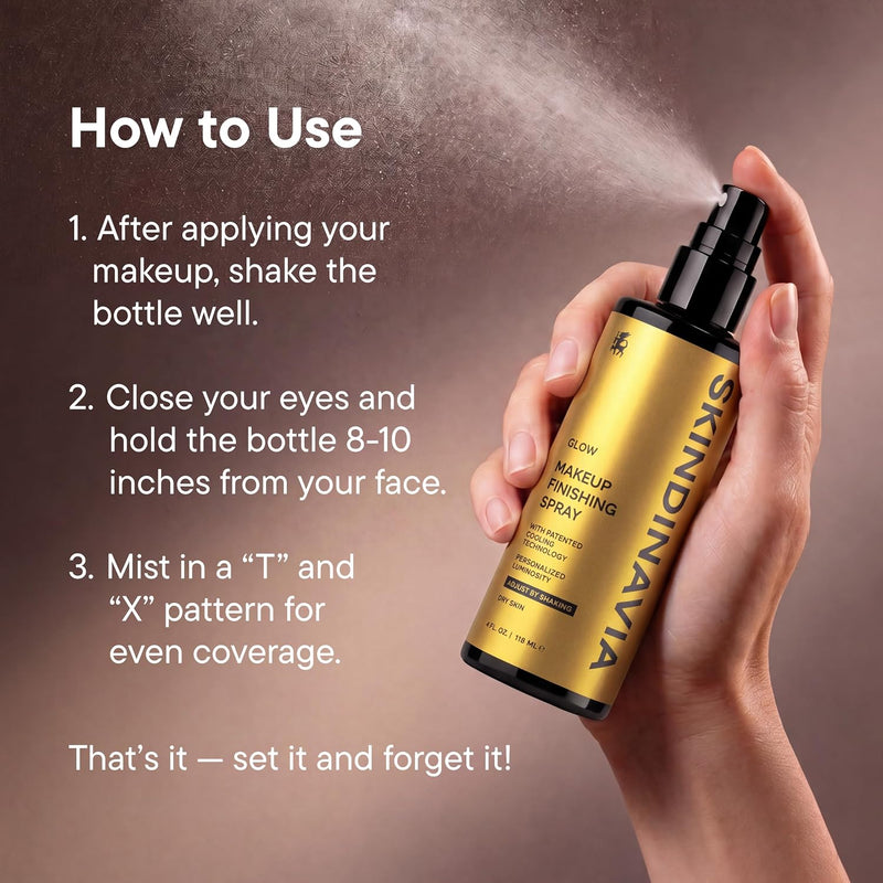 Skindinavia Glow Makeup Finishing Spray 236 ml.