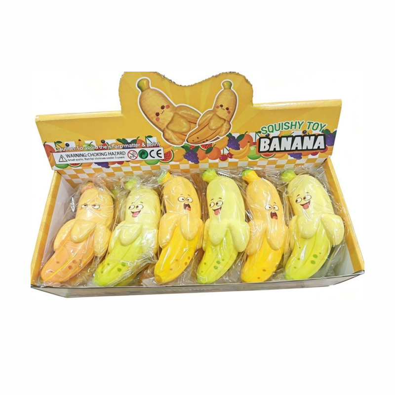 Squishy Slow Rising Peeled Banana Squishy, zachte squishy in de vorm van een gepelde banaan