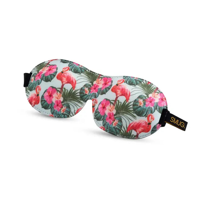 Smug Contoured 3D Blackout Sleep Mask Flamingo