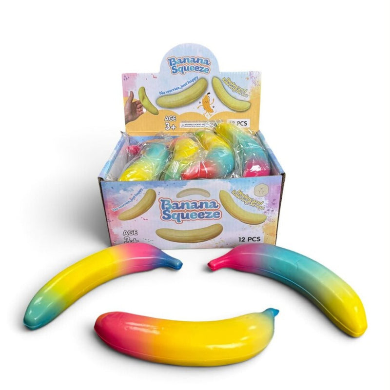 Squishy Colourfull Banana Squishy Pu
