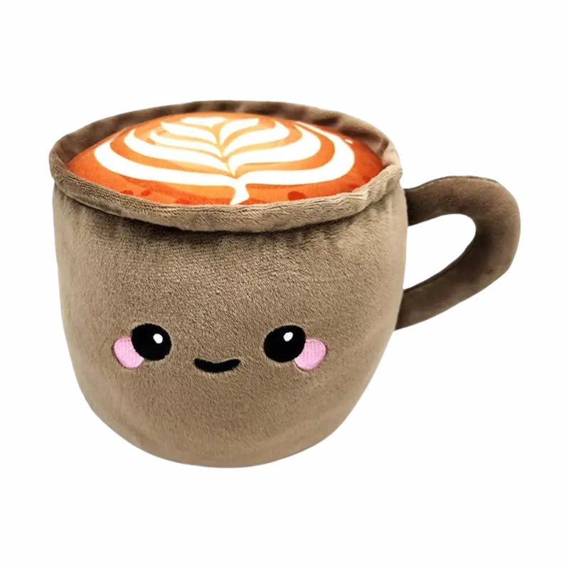 Squishy Foodiemals Cappuccino Microwavable Plush Lavender Heat Pack, zachte knuffel met warmtefunctie