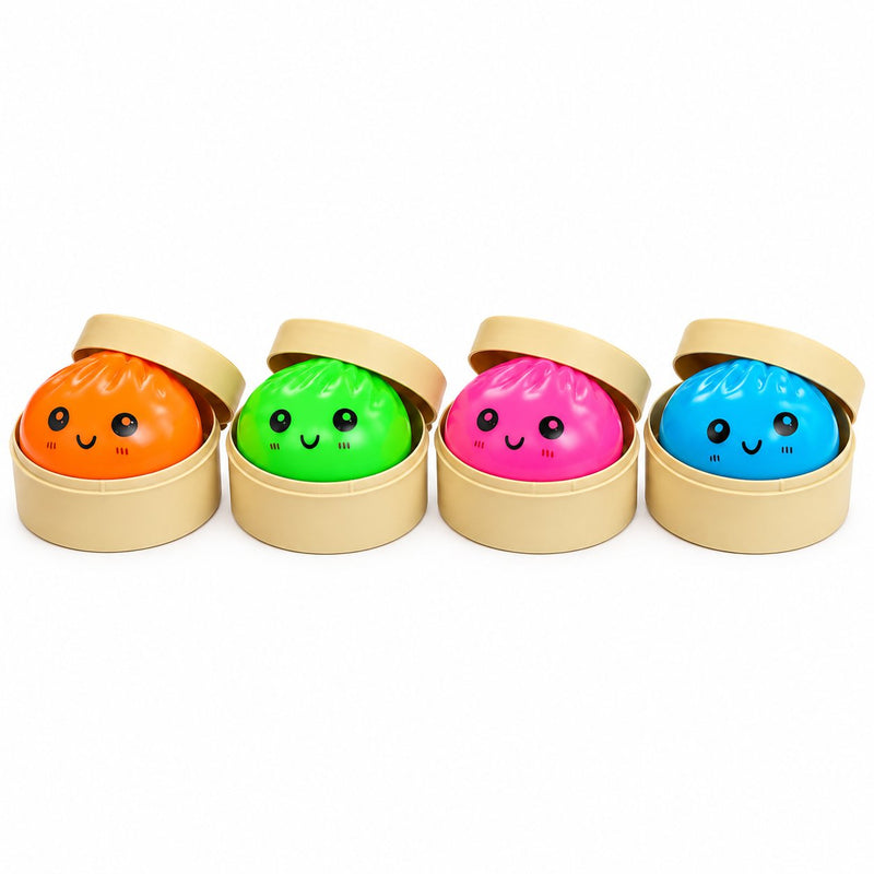 Squishy Mystery Dumpling Glow in the Dark Small, zachte knijpfiguur die oplicht in het donker