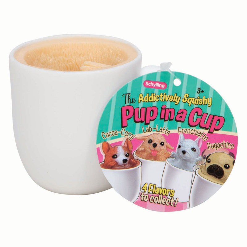 Squishy Mystery Pop Out Puppy In Mug