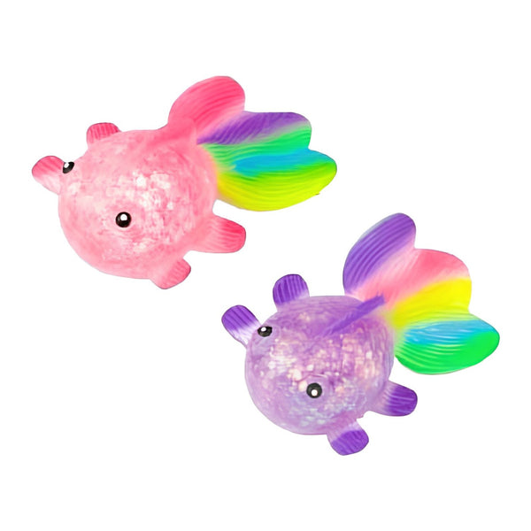 Squishy Mystery Sugar Glitter Fish Squishy, visvormige squishy met glitters
