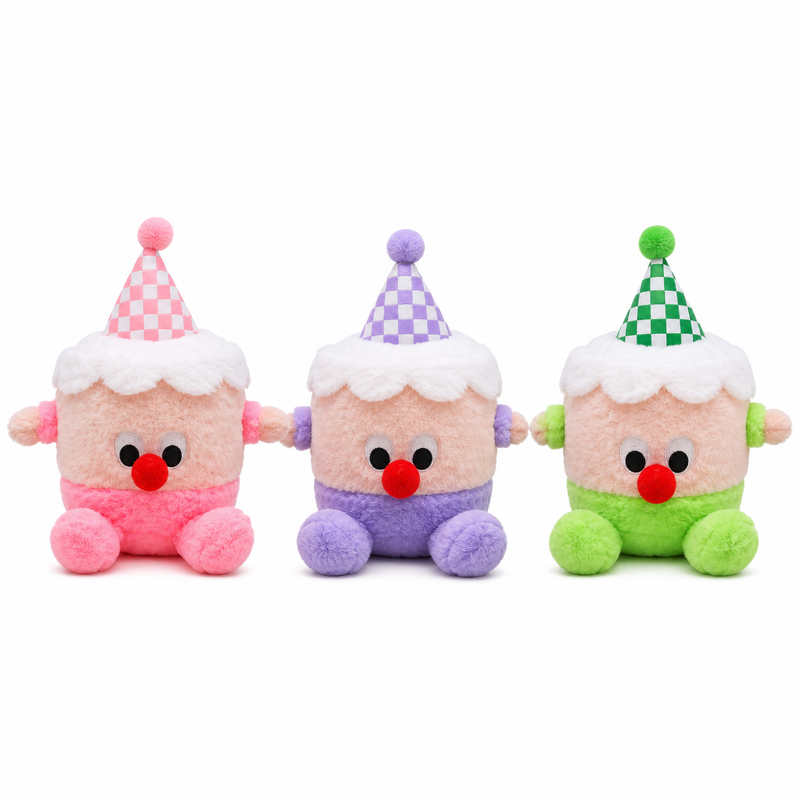Squishy Soft Plush Birthday Cake, pluche squishy in de vorm van een verjaardagstaart