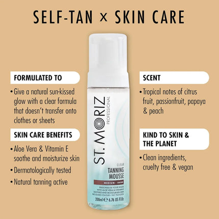 St. Moriz Professional Clear Tanning Mousse Medium Dark