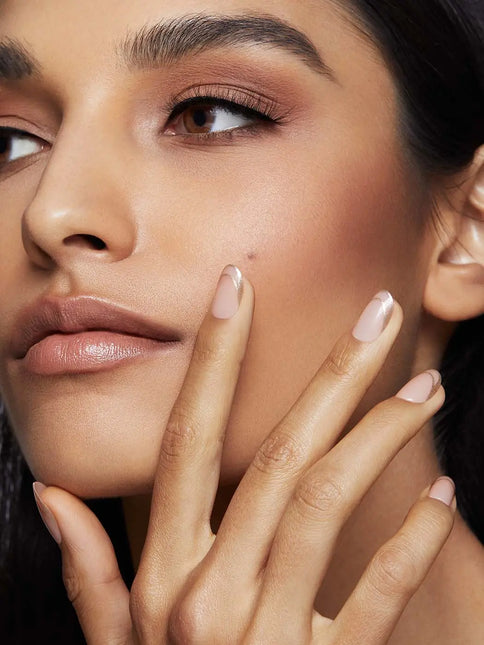 Static Nails Reusable Pop-On Manicure Double French Round