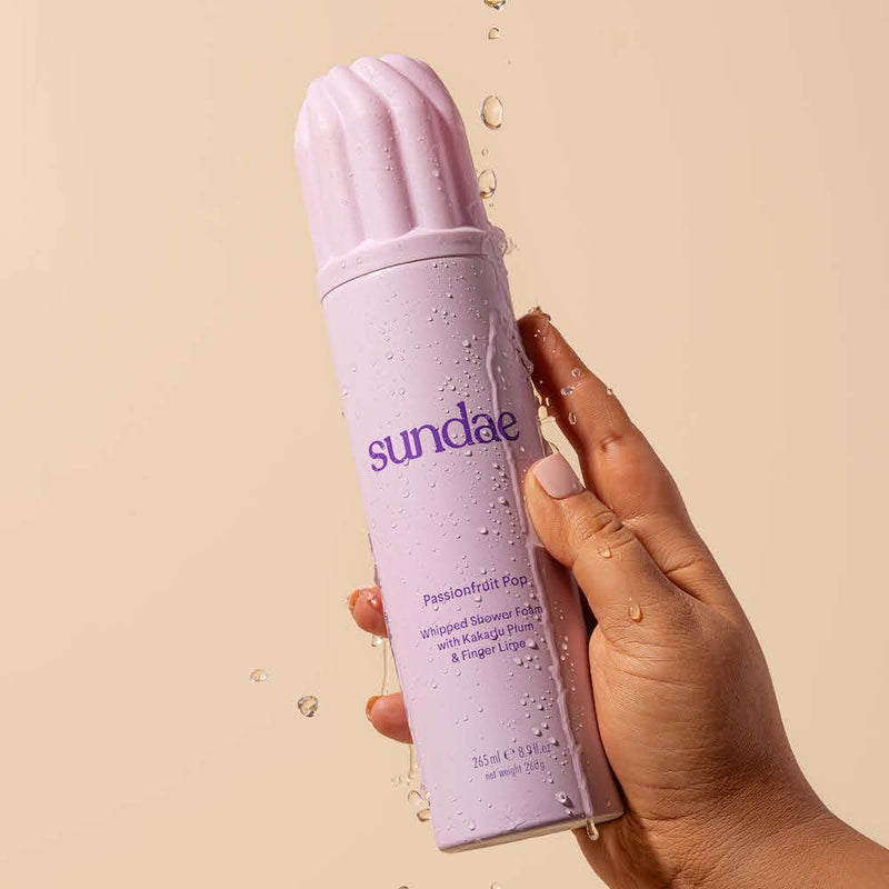 Sundae Whipped Shower Foam Passionfruit Pop, luchtige doucheschuim met passievrucht