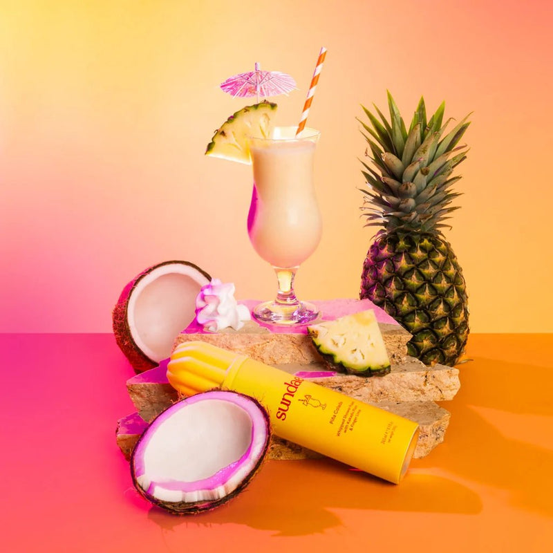 Sundae Whipped Shower Foam Piña Colada, romige doucheschuim met ananas- en kokosgeur