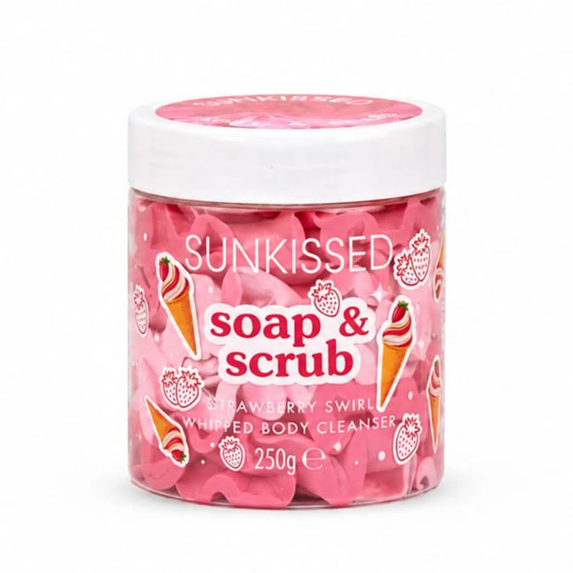 Sunkissed Soap And Scrub Strawberry Swirl