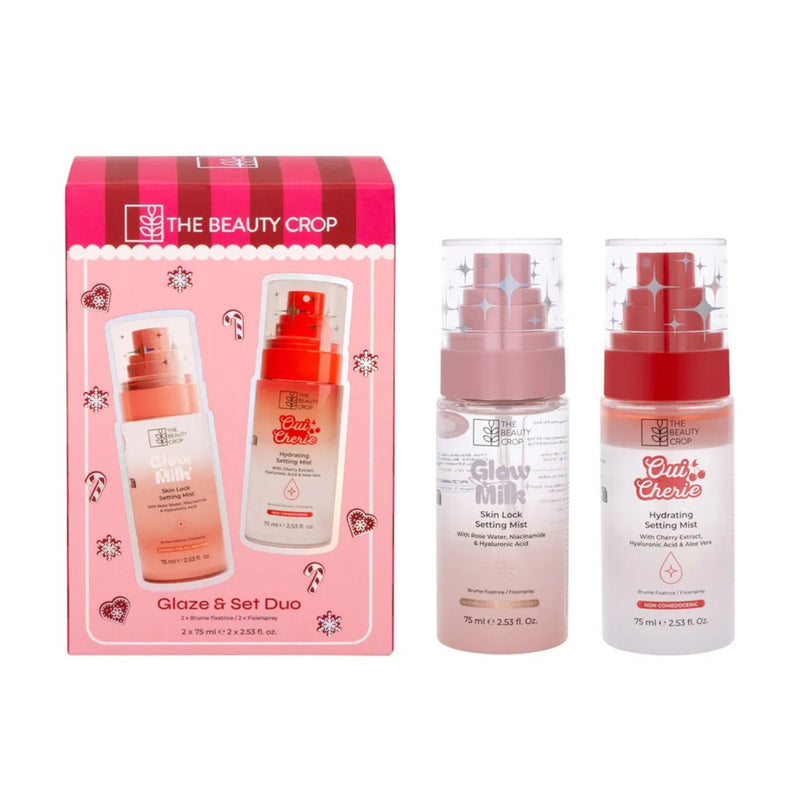 The Beauty Crop Bake Haus Glaze & Set Duo, set met twee setting sprays