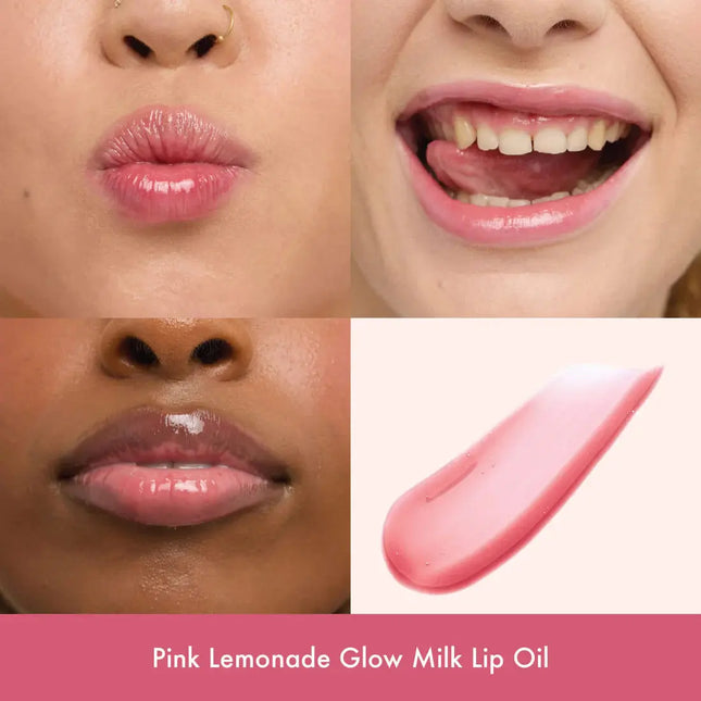 The Beauty Crop Glow Milk Lip Oil Pink Lemonade