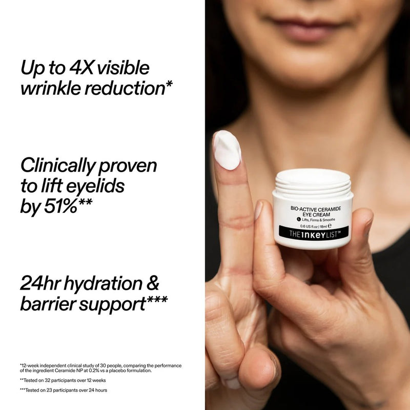 The Inkey List Bio-active Ceramide Eye Cream, oogcrème die fijne lijntjes verzacht en hydrateert