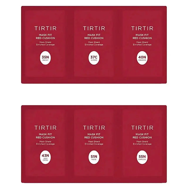 TIRTIR Mask Fit Red Cushion 6 Shade Trial Kit