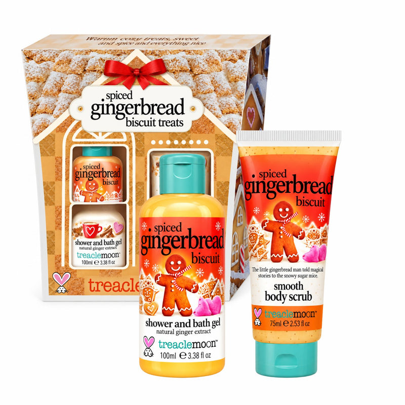 Treaclemoon Spiced Gingerbread Biscuit Treats, cadeauset met showergel en body scrub