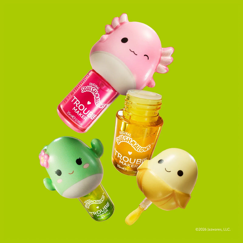 Trouble Maker X Squishmallows Maritza The Cactus Melt Down Lip Oil With Snug