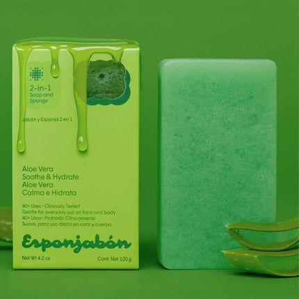 T.TAiO Esponjabon Aloe Vera 2-in-1 Soap And Sponge