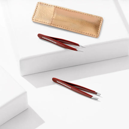 Tweezerman Vintage Rose Mini Set Tweezer with Case