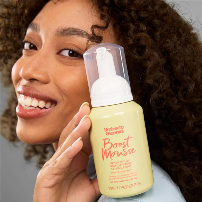 Umberto Giannini Strong Curls Rosemary Oil Strenghtening Styling Foam