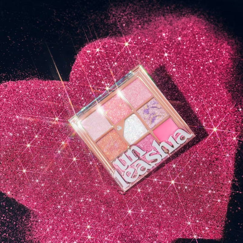 Unleashia Glitterpedia Eye Palette No.9 All of Pink Glitter