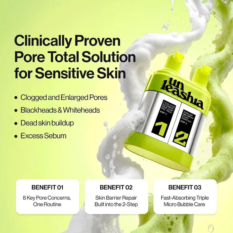 Unleashia Two Step Zero Pore Overnight Bubble Mask