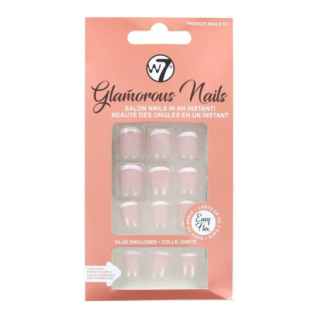 W7 Cosmetics Glamorous Press-On Nails French 01