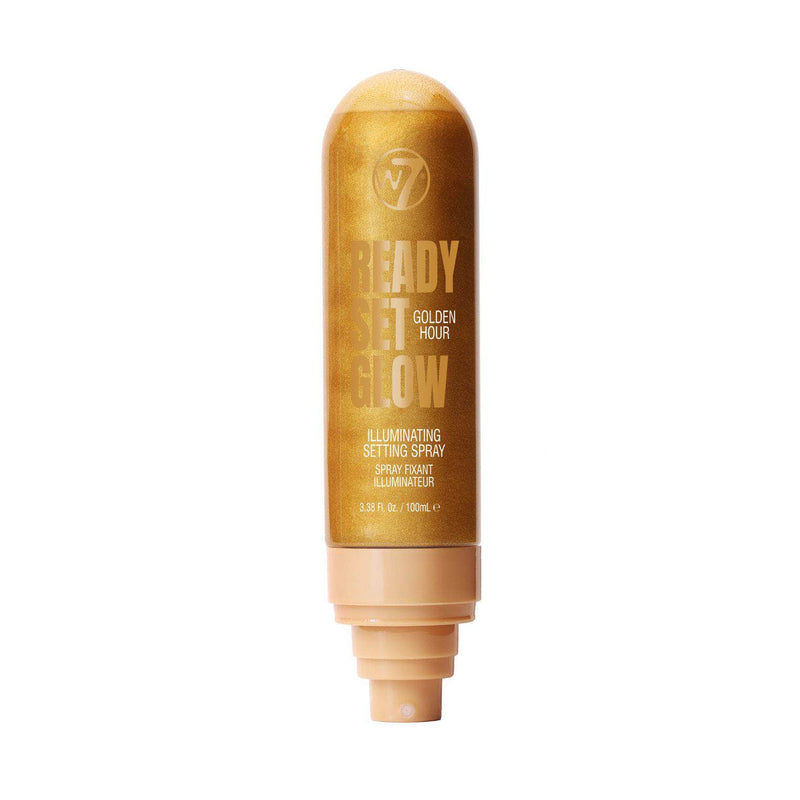 W7 Cosmetics Ready Set Glow Illuminating Setting Spray Golden Hour 1