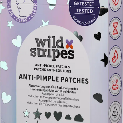 Wild Stripes Ant-Pimple Patches Holo Clear
