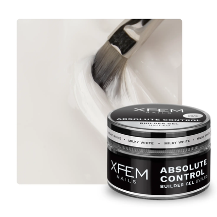 XFEM Builder Gel Absolute Control UV/LED Milky White 50 ml.