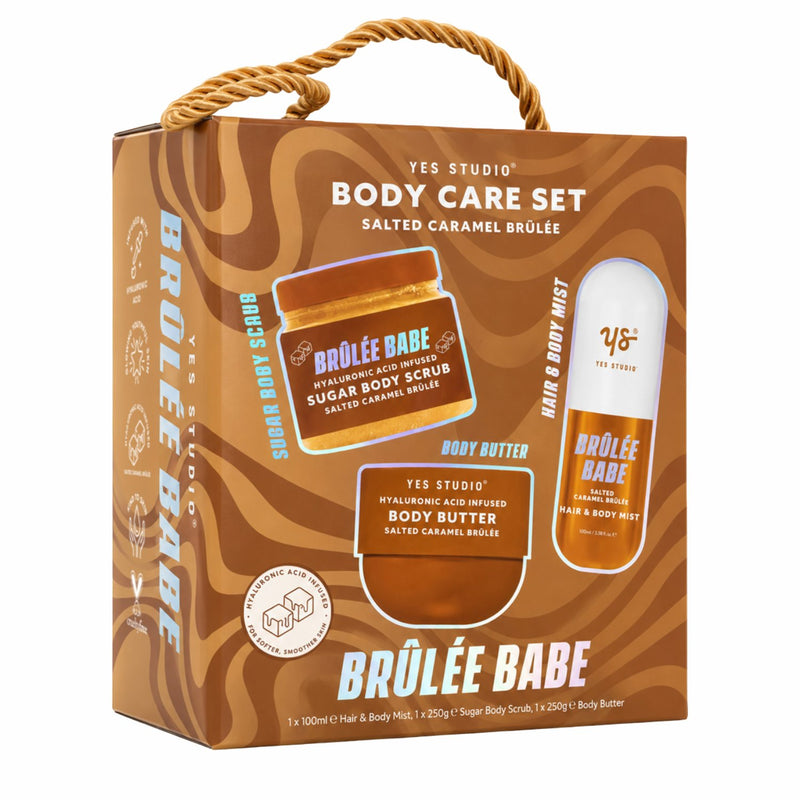 Yes Studio Caramel Brulee Gift Set 3pc, cadeauset met lichaamsverzorging