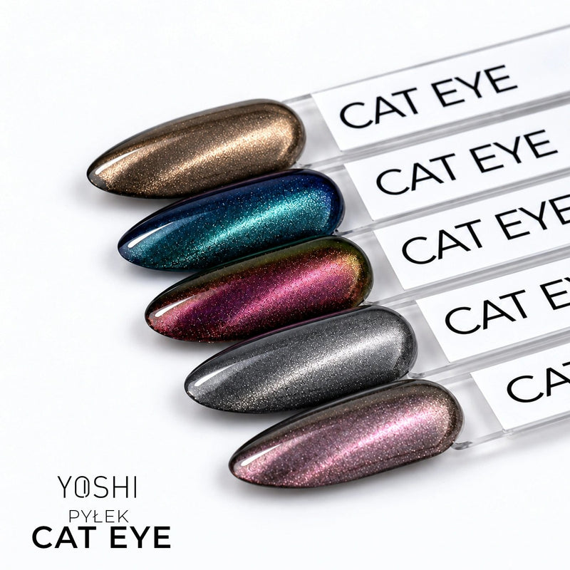 Yoshi Cat Eye Dust 5, nail art powder voor magnetische en holografische effecten, foto 4 van 7