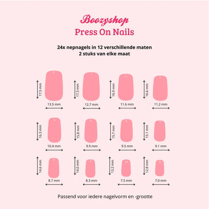 Boozyshop Press On French Nails Waves