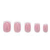 Press On French Nails White / Pink