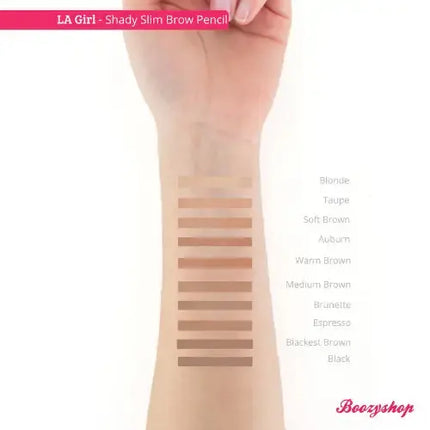 LA Girl Shady Slim Brow Pencil Auburn