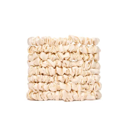 Veganboost Small Satin Scrunchies Nude