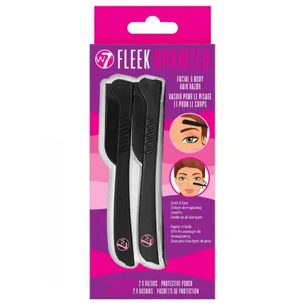 W7 Cosmetics Fleek Browzer Facial & Body Hair Razor